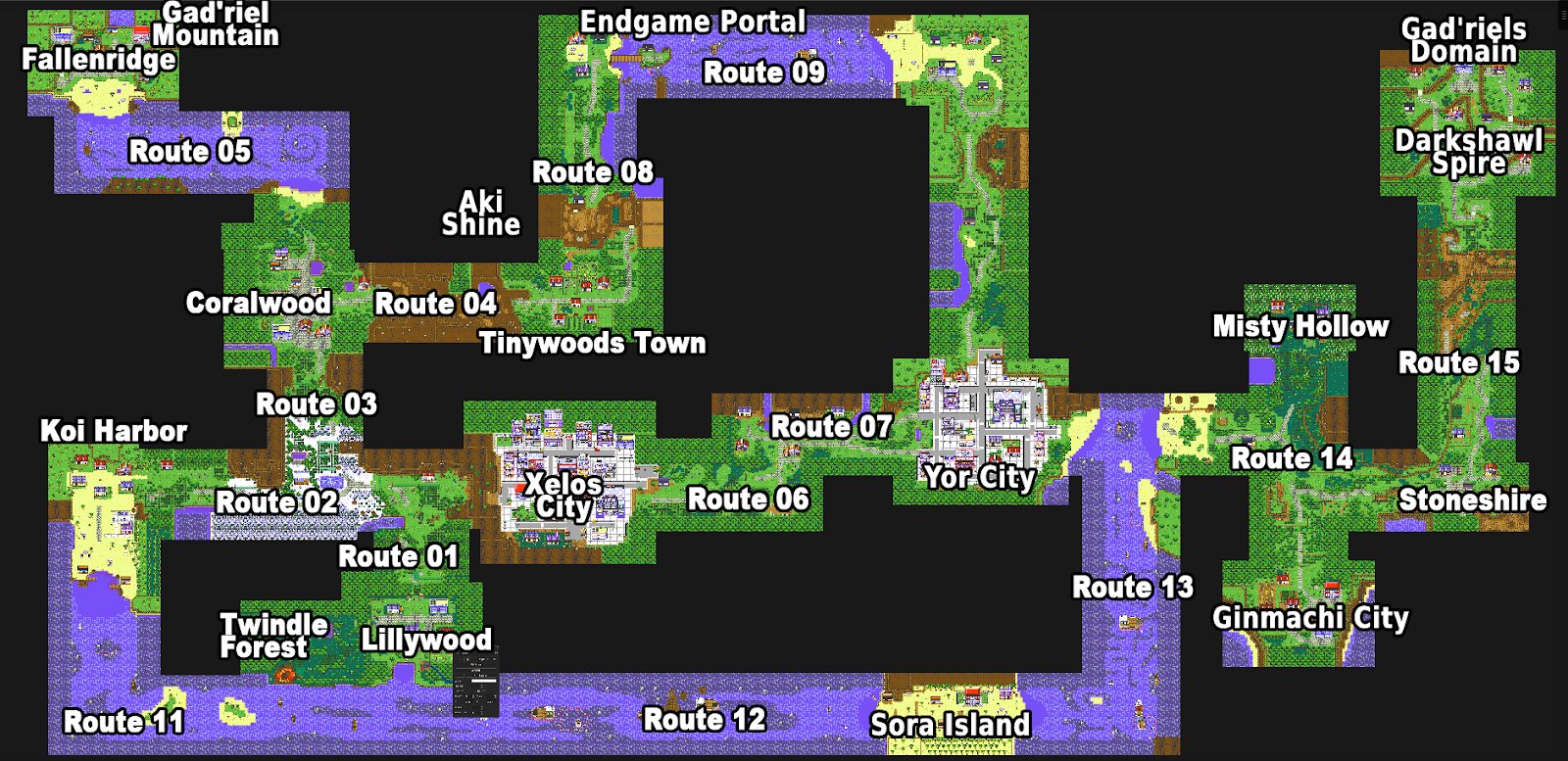 Labeled Map